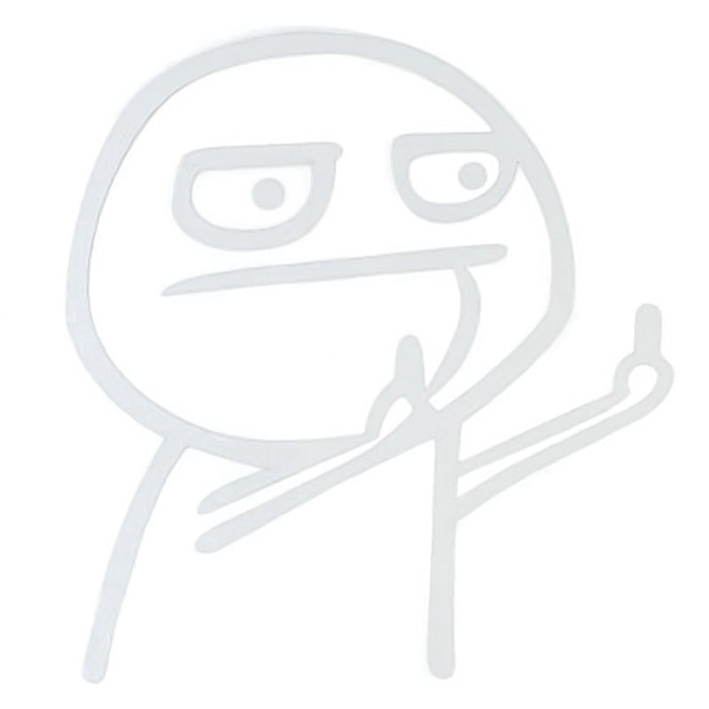 Mittelfinger Aufkleber