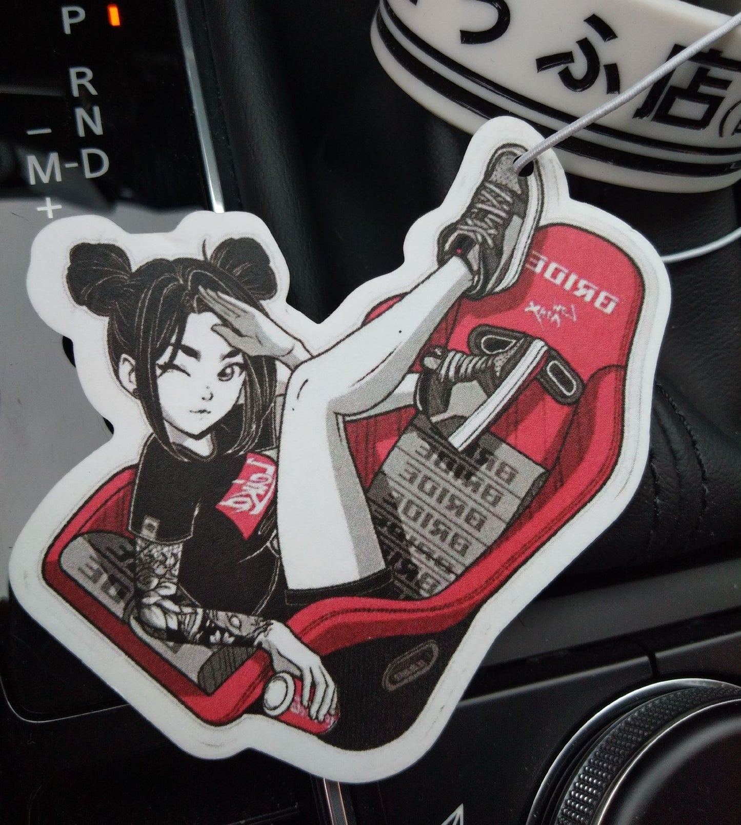 VibeRide "Car Girl" Grüner Tee Aroma Mirror Charm