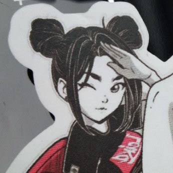 VibeRide "Car Girl" Grüner Tee Aroma Mirror Charm