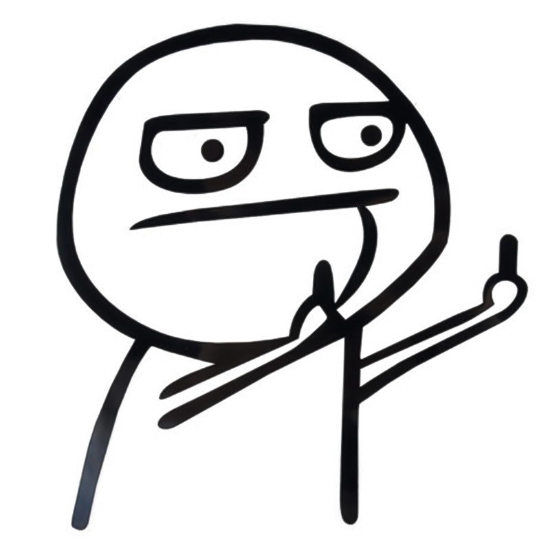 Mittelfinger Aufkleber