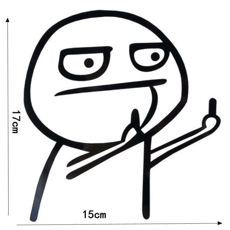 Mittelfinger Aufkleber