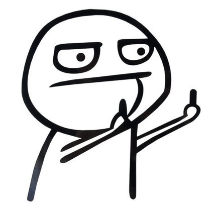 Mittelfinger Aufkleber